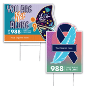Suicide Awareness Yard Sign - Native